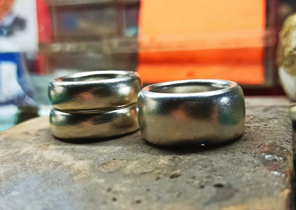 Anello Fedone Fascione in Argento 925 Massiccio – Fatto a Mano