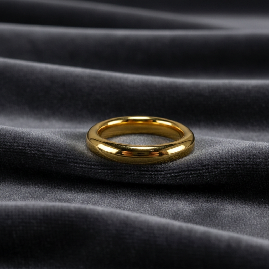 Tris di anelli fedone lucidi in argento bianco oro giallo e oro rosa