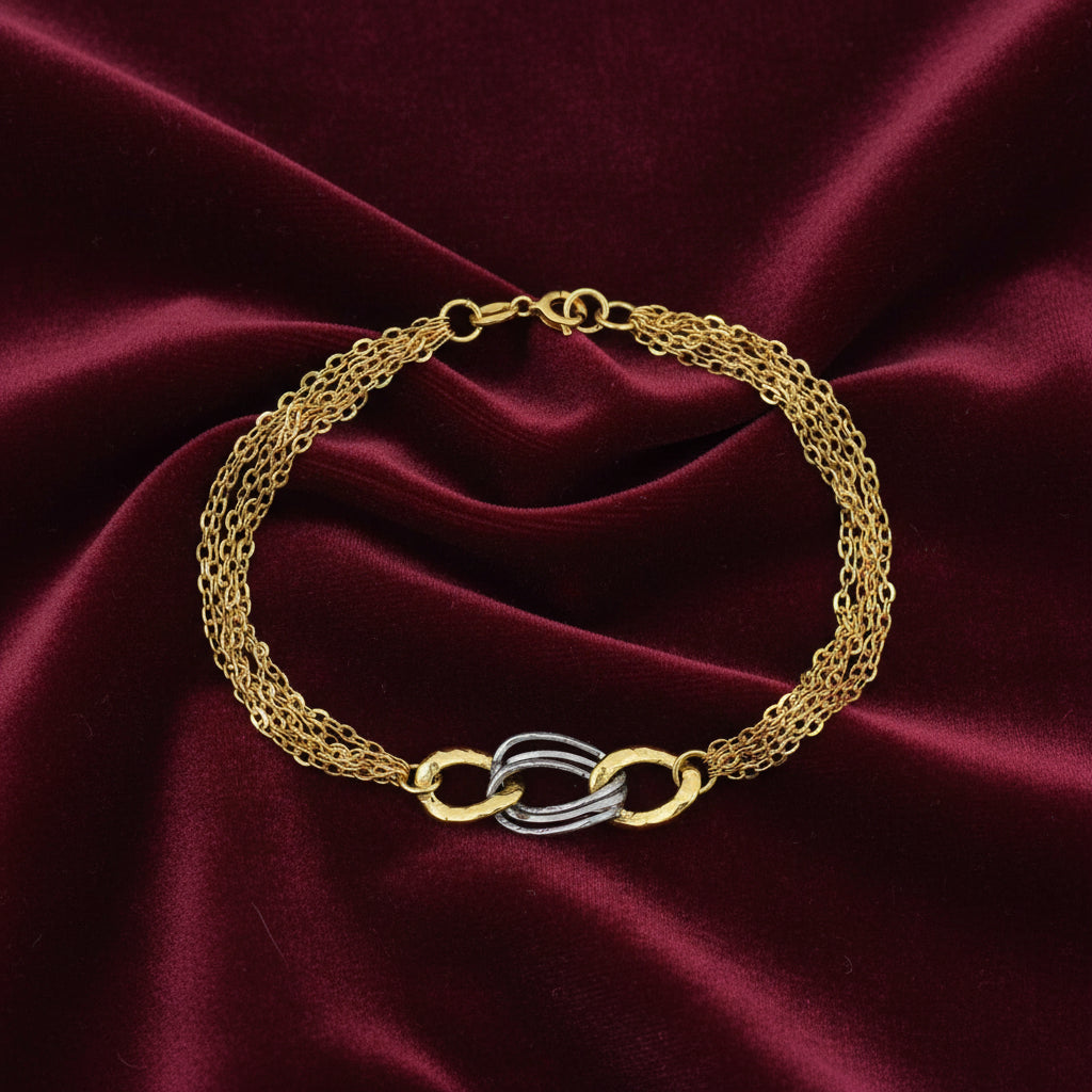 Bracciale a catena in oro 18kt Art MID Gioielli.