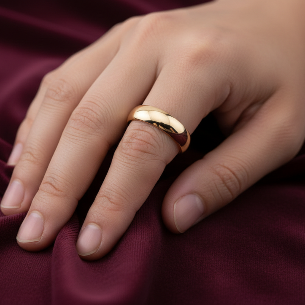 Fede Mantovana in Oro Giallo 18kt - 5.00 Grammi - Produzione Artigianale Art MiD
