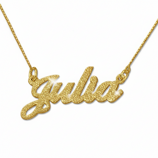 Collana con nome argento sterling 925 effetto  novità donna ragazza