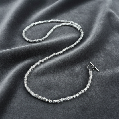 Collana Argento 925 stile Dodo pepite granelli  uomo donna