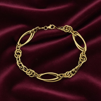 Bracciale a catena in oro giallo 18kt Art MID Gioielli.