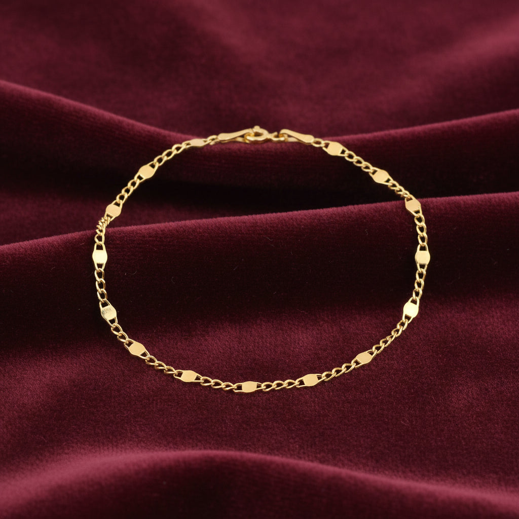 Bracciale a maglia lingottino in oro 18kt Art MID Gioielli.
