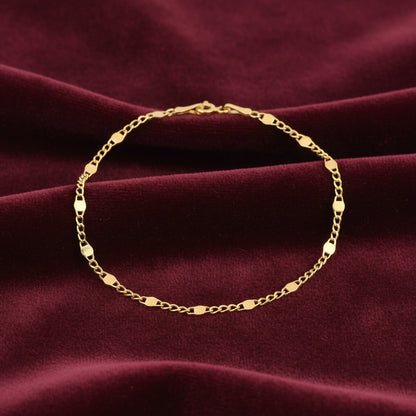 Bracciale a maglia lingottino in oro 18kt Art MID Gioielli.