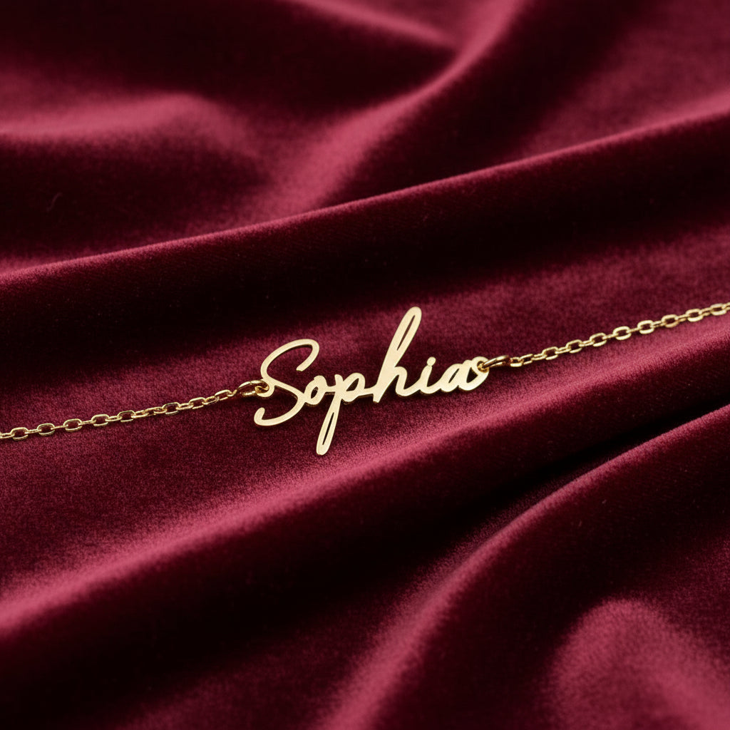 Bracciale personalizzato con nome in oro 18kt Art MID Gioielli.