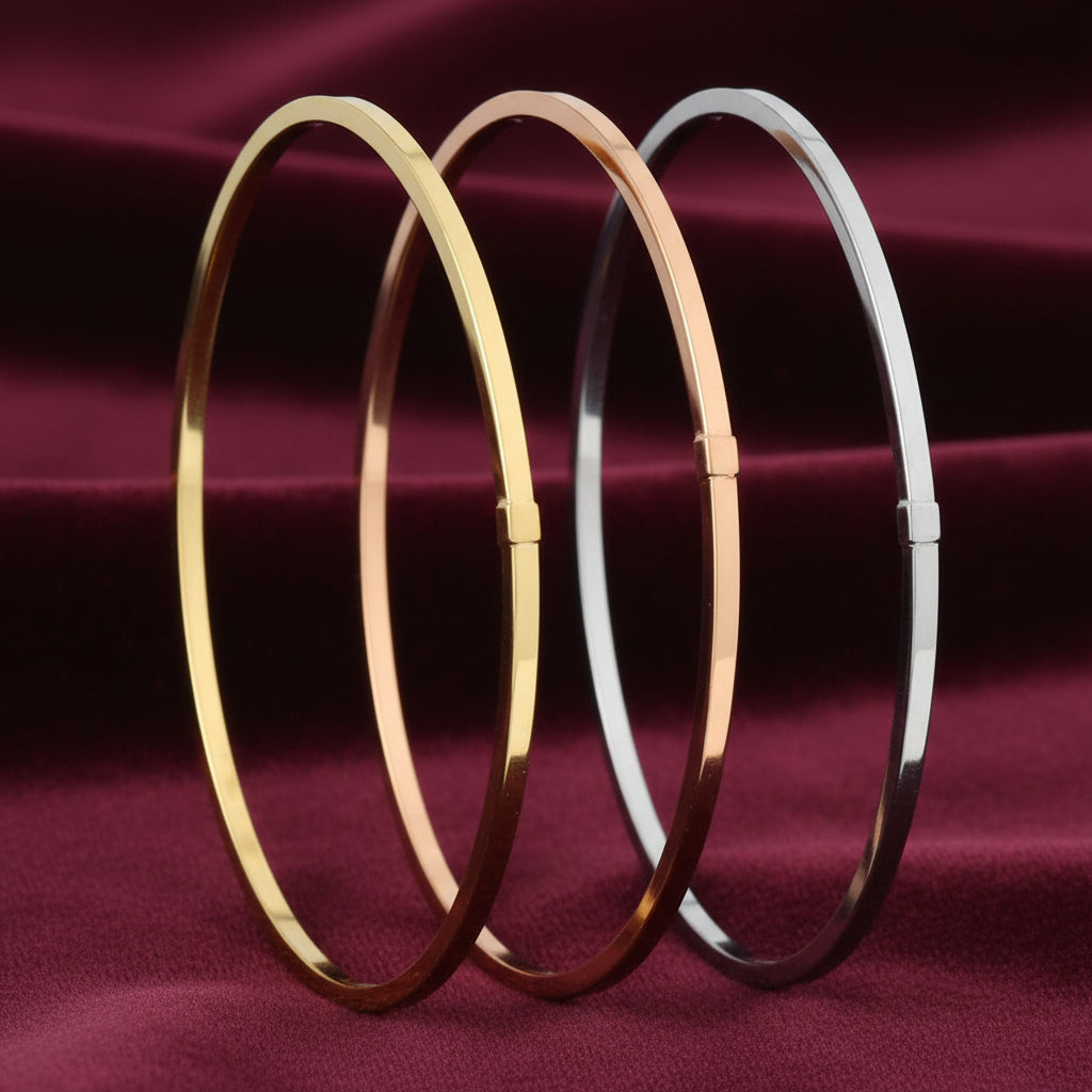 Bracciale rigido in oro 18kt modello schiava Art MID Gioielli.
