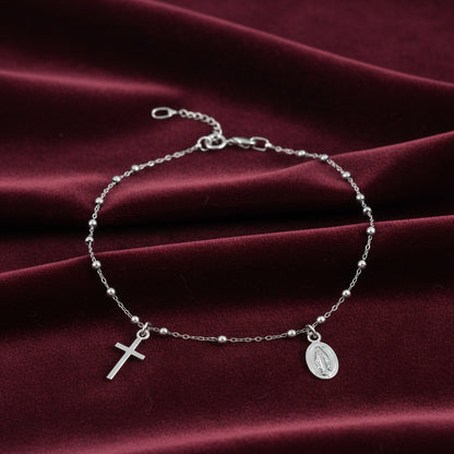 Bracciale rosario lucido in oro 18kt Art MID Gioielli.