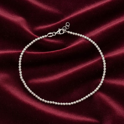 Bracciale a sfere in oro bianco 18kt Art MID Gioielli.