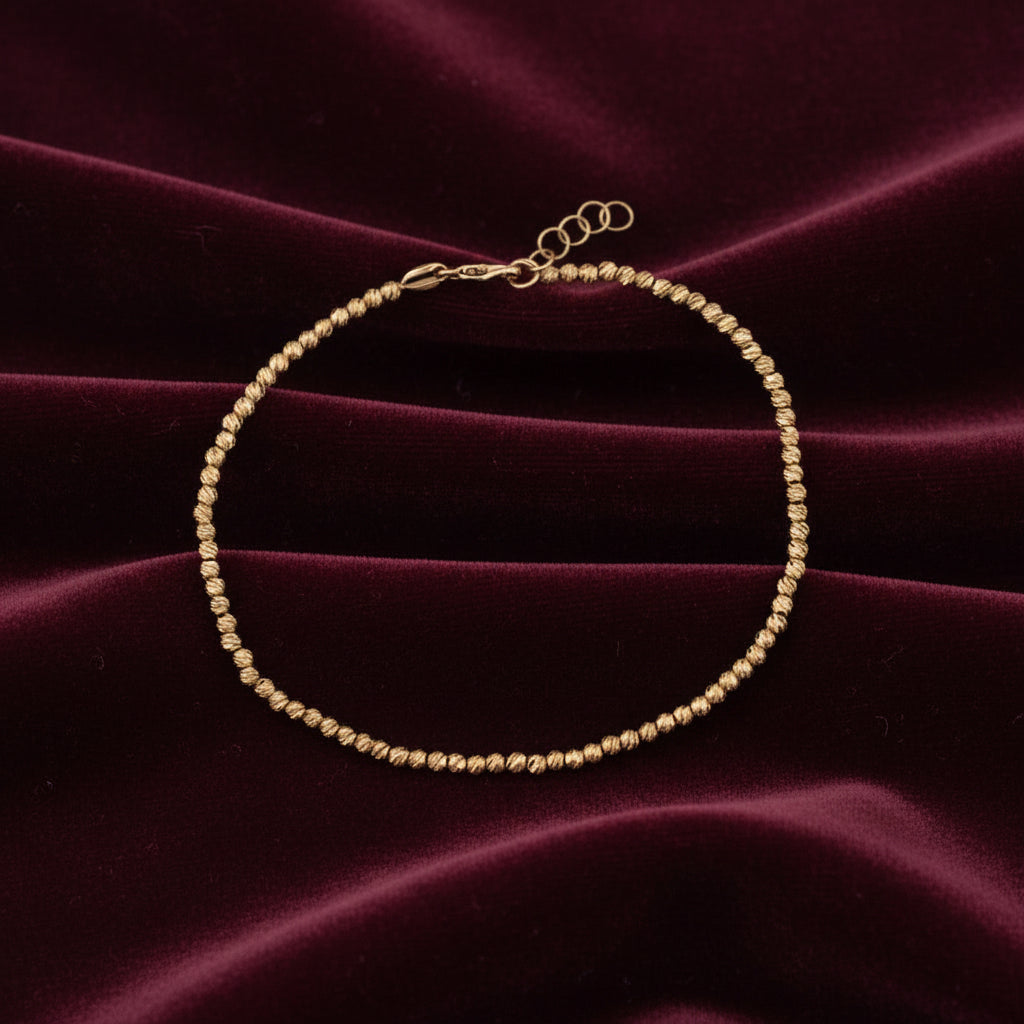 Bracciale a sfere in oro giallo 18kt Art MID Gioielli.