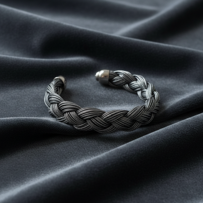 Bracciale Treccia in Argento 925 Massiccio (100g) - Modello Unisex