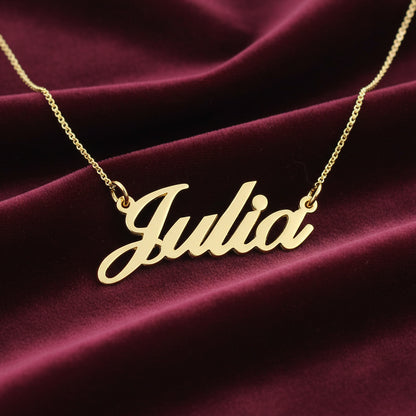 Collana con nome in oro giallo 18kt Art MID Gioielli.