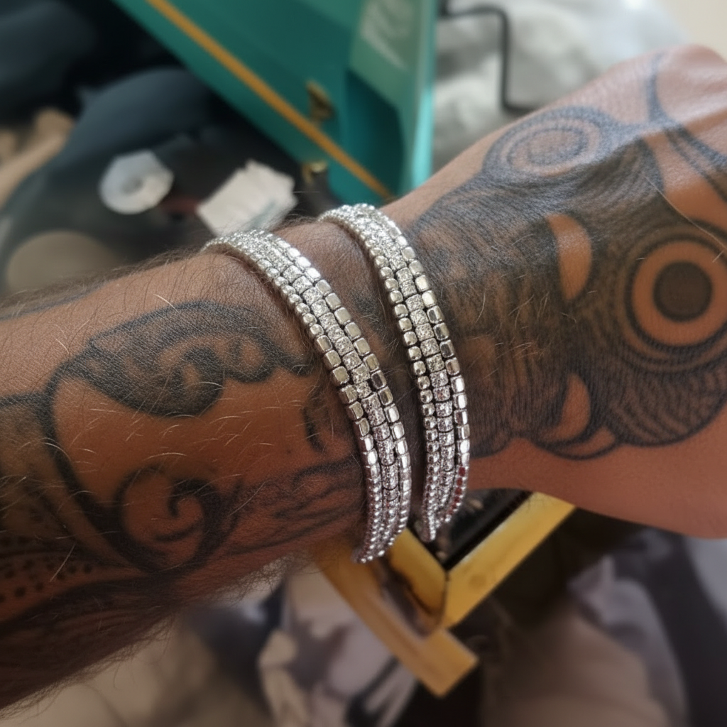 dettaglio-pepite-argento-bracciale-multifilo