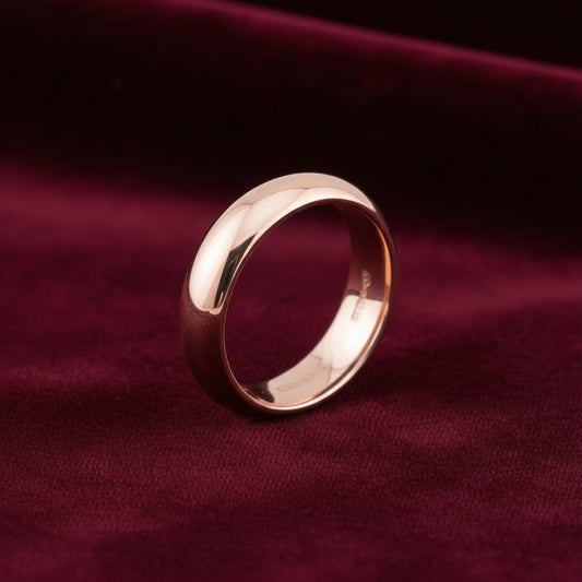 Fede nuziale classica ArtMID in oro rosa 18kt peso 7 grammi.