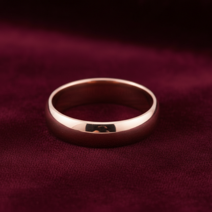 Fede nuziale classica ArtMID in oro rosa 18kt peso 7 grammi. distesa