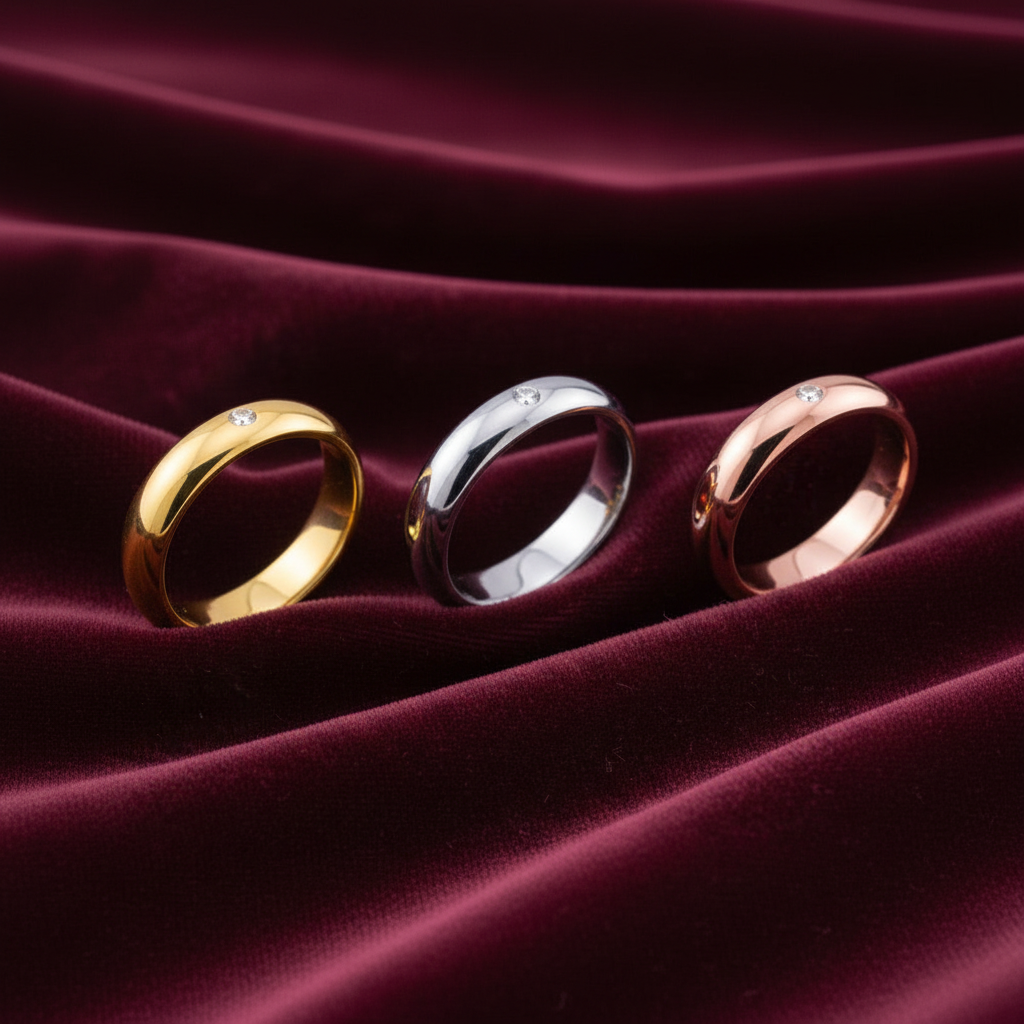 Fede Nuziale Oro 18kt con Diamante 0.05ct - 7g - Spessore 5mm | Art MiD