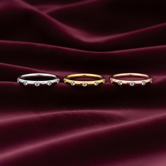 fede tre colori moderna in oro con diamanti art mid gioielli